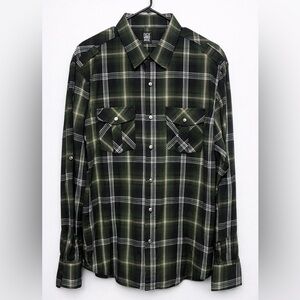 2 for 20$ - Vintage Black and Green Checkered Shirt